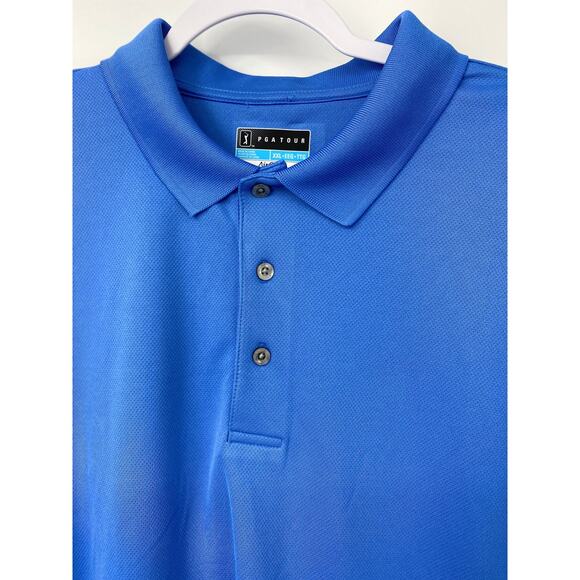 PGA Tour Airflux Mens Blue Polo Shirt Top NEW Size XXL - Picture 3 of 9